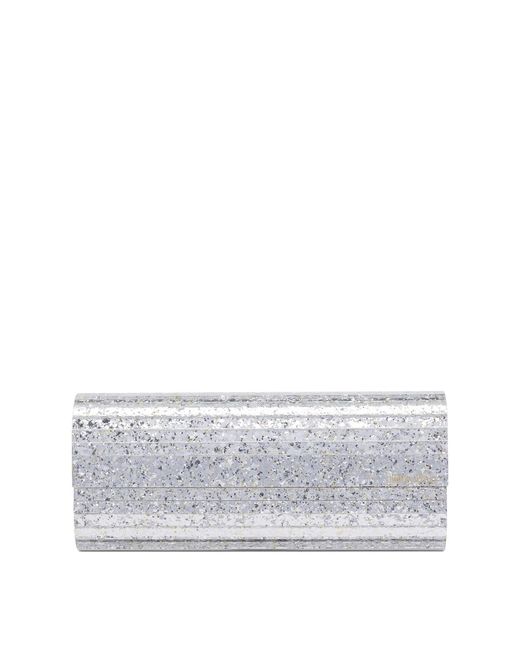 Jimmy Choo Gray "Sweetie" Clutch Bag