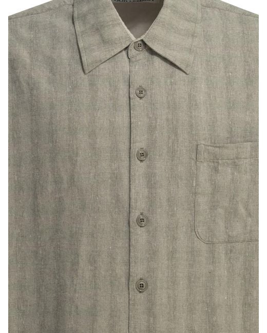 Our Legacy Gray Above Casual Cotton Linen Shirt