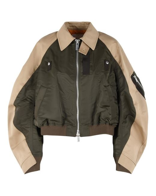Sacai Green 'Chino' And Nylon Jacket