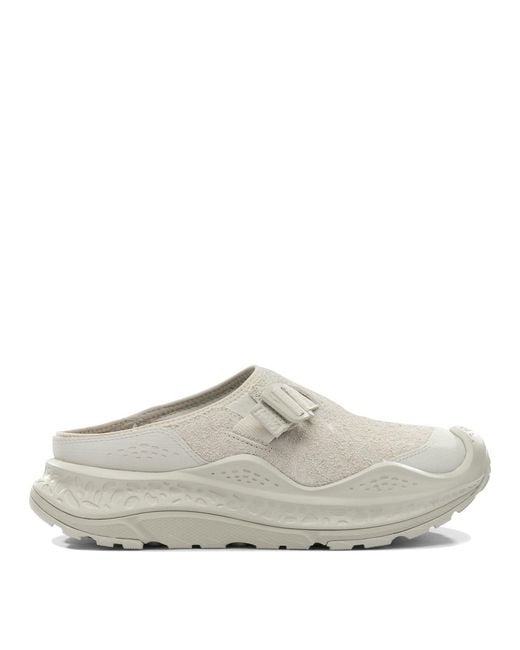 Men's Grey Leather Fabric Rubber Sandals