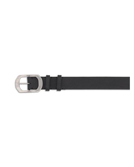 Céline Black Leather Belt for men