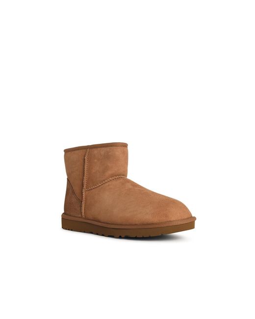 Ugg Brown 'Classic Mini' Chestnut Suede Boots