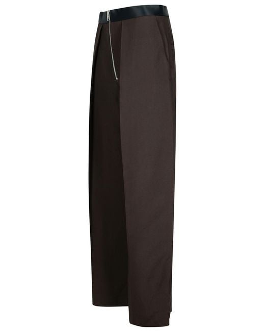 Khaite Black 'Marine' Viscose Blend Pants