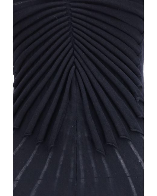 Alaïa Blue Alaã¯A Wool Shaping Dress
