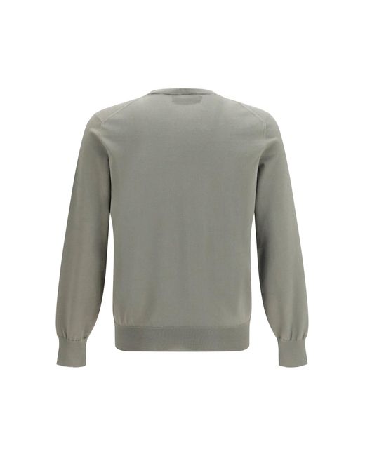 Brunello Cucinelli Gray Cotton Sweater for men