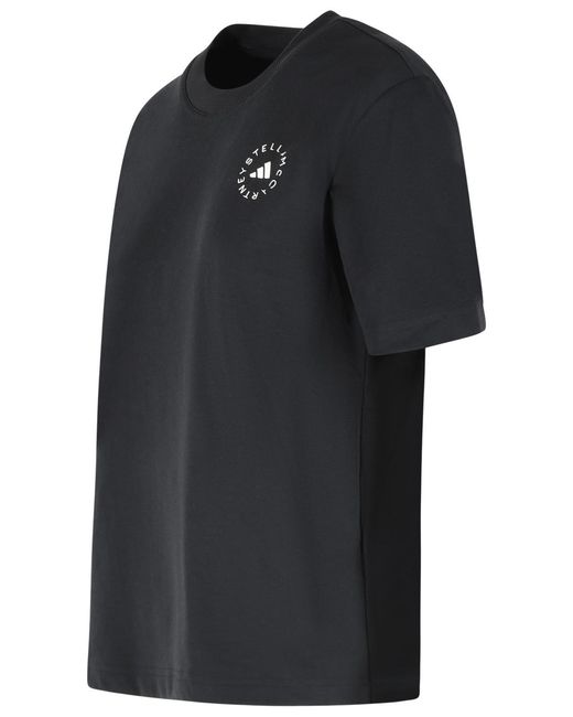 Adidas By Stella McCartney Black Cotton Blend T Shirt