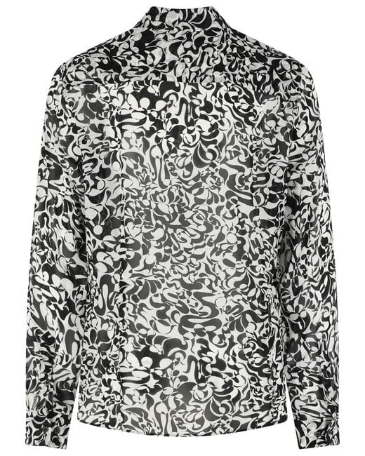 Dries Van Noten Black 'Carvies' Viscose Shirt for men