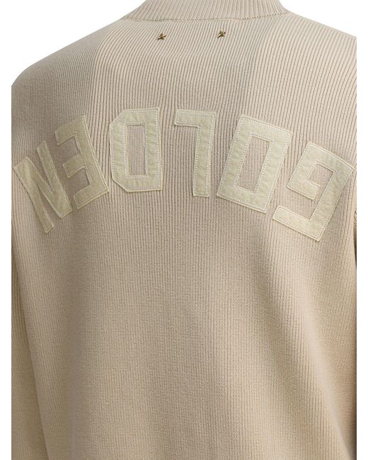 Golden Goose Deluxe Brand Natural "Golden" Crewneck Sweater for men