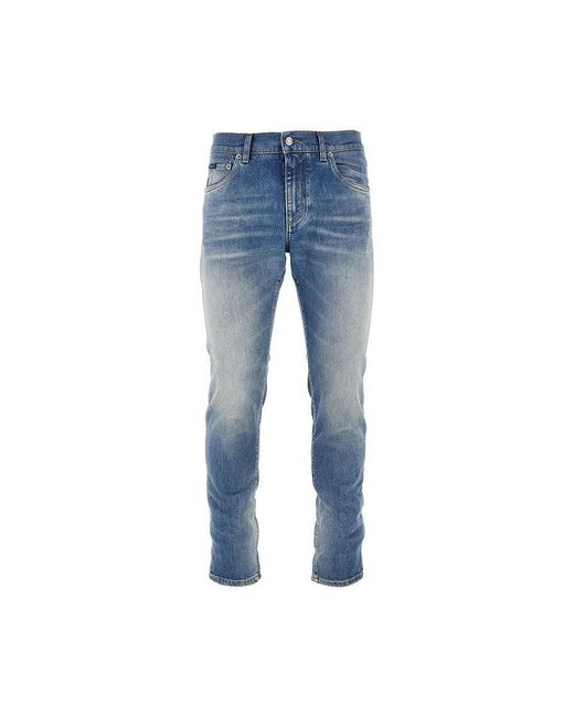Dolce & Gabbana Blue Dolce&Gabbana Stretch Denim Slim Fit Jeans for men
