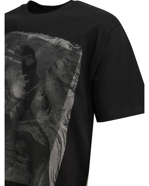 Stussy Black Cotton T-Shirt for men