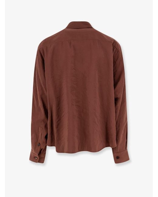 Hevò Brown Arpinova Modal Blend Shirt for men