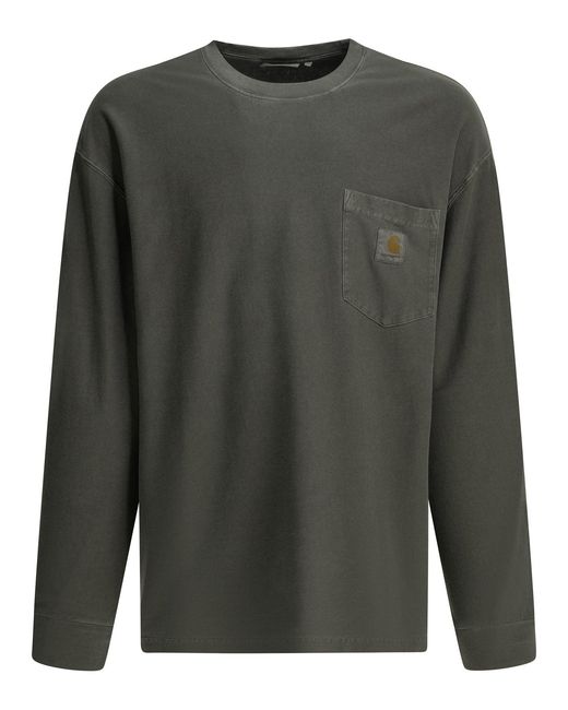 Carhartt Gray Loose Pocket T Crew-Neck T-Shirt for men