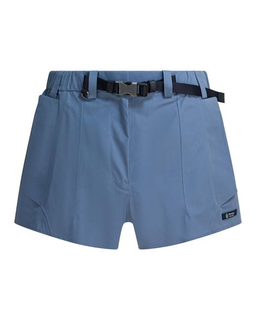 Prada Blue Technical Fabric Shorts