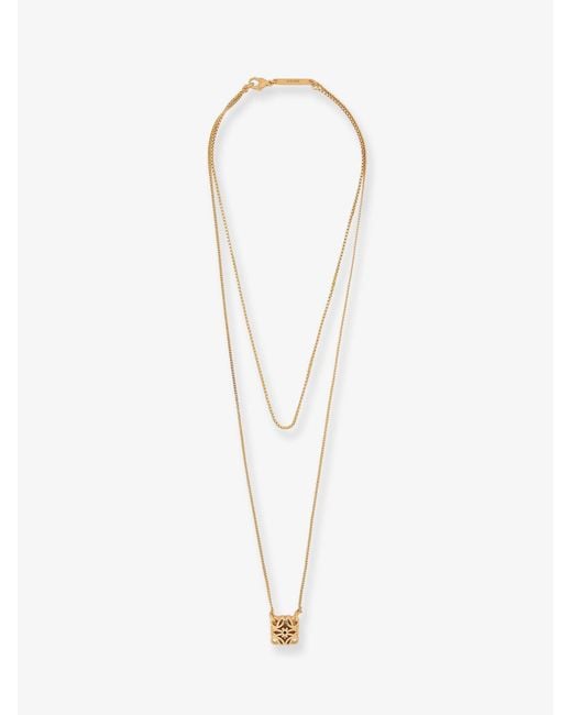 Women's White Paula's Ibiza -Anagram Bombe Brass Necklace