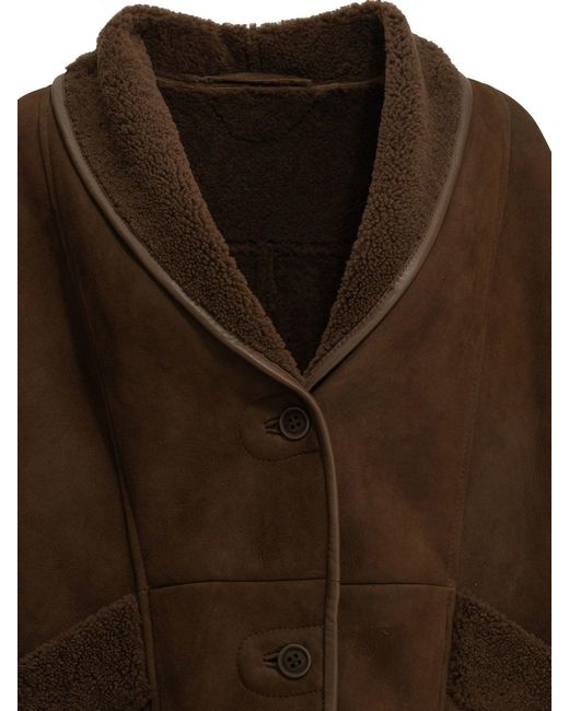 Salvatore Santoro Brown Shearling Jacket
