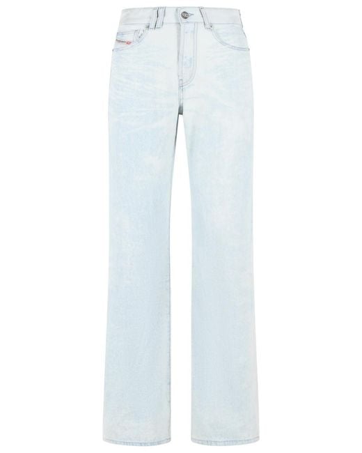 DIESEL Blue 'Sent' Light Cotton Jeans