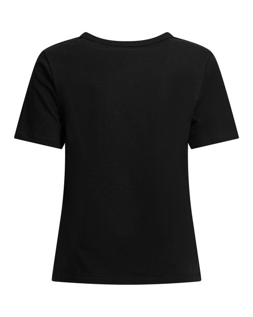 Ines De La Fressange Paris Black Cotton Resin T-Shirt