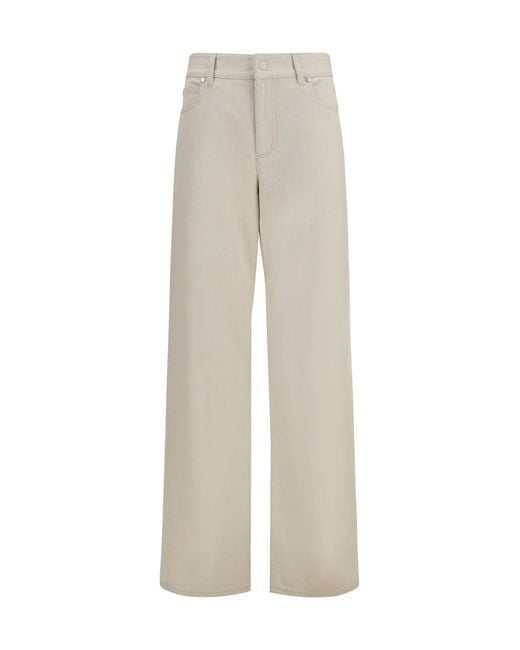 Fendi White Jeans Ff Reverse