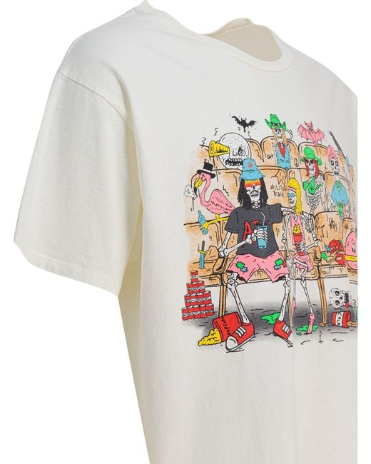 GALLERY DEPT. White "Skeleton Beach Theater Tee" T-Shirt for men