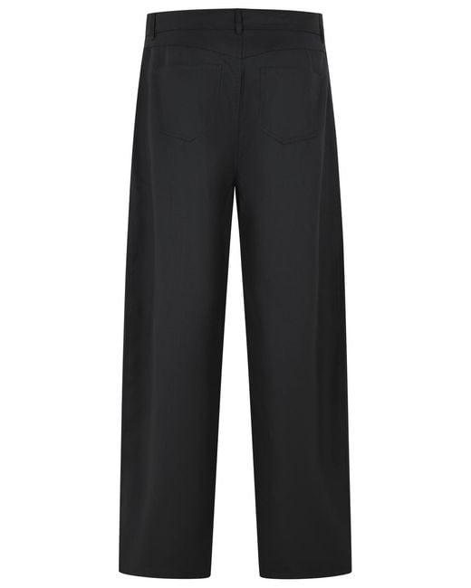 Séfr Black 'Gino' Wool Blend Pants for men