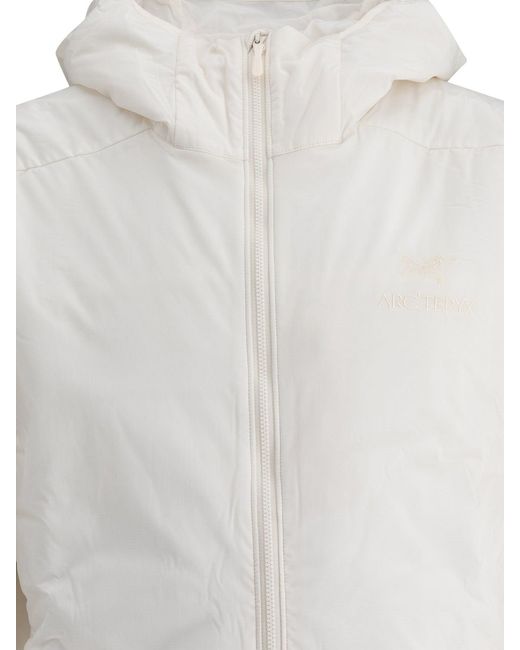 Arc'teryx White Atom Hoody Jacket for men