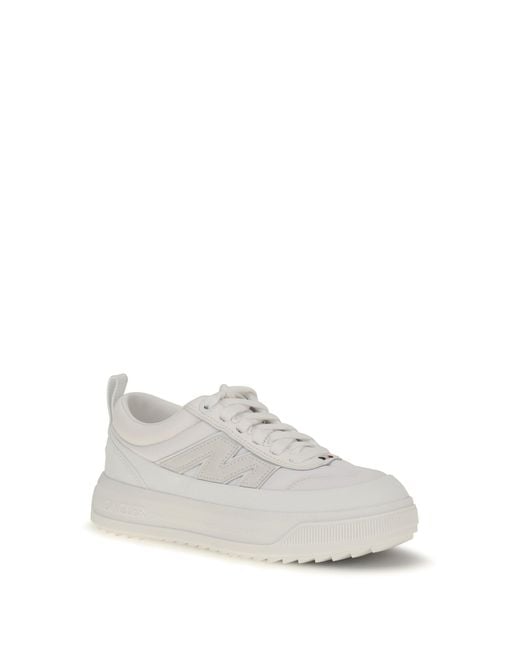 Moncler White Altive Low Top Sneakers