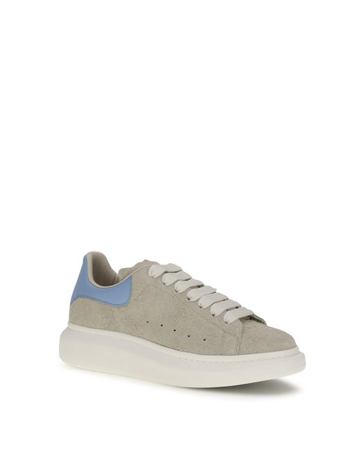 McQueen White Oversized Suede Sneakers
