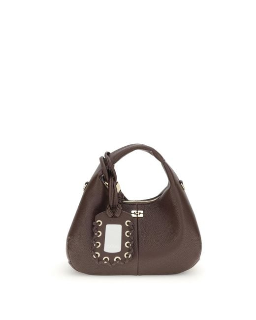 Women's Brown Hobo Mini Handbag Handbags