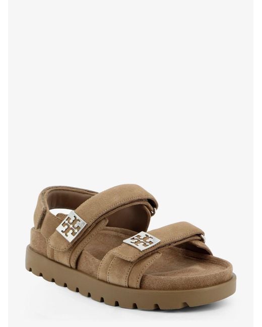 Tory Burch Brown Suede Sandals Mellow Sport