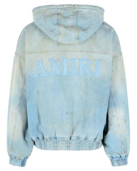 Amiri Blue Light Cotton Jacket for men