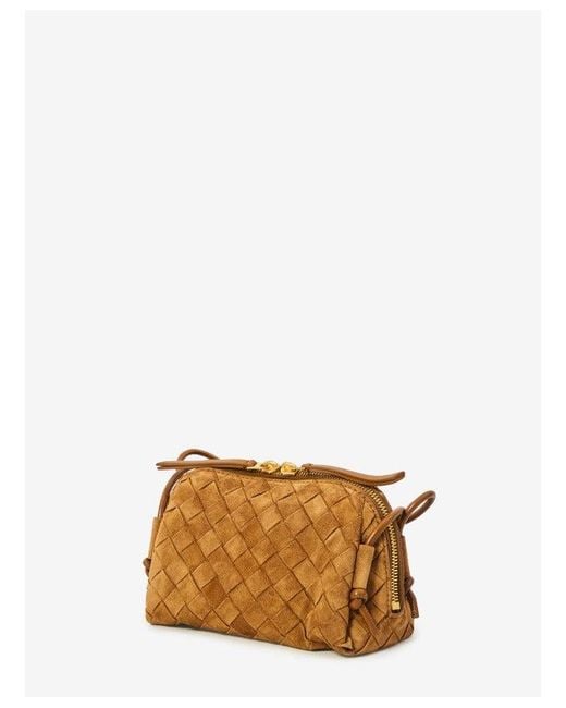 Bottega Veneta Brown "Concert" Mini Crossbody Clutch