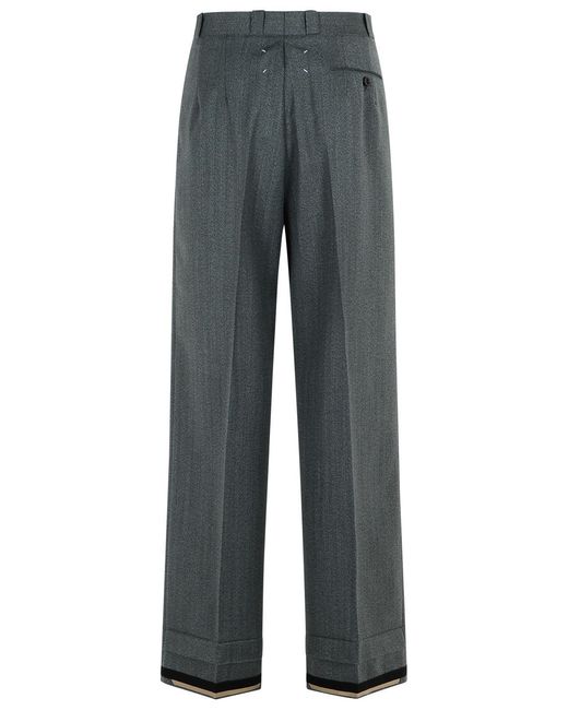 Maison Margiela Gray Wool Blend Trousers