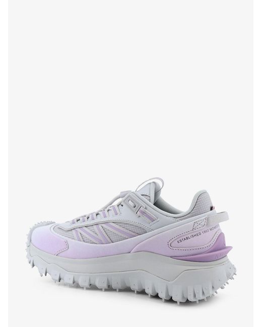 Moncler White Nylon Trailgrip Sneakers With Contrasting Inserts