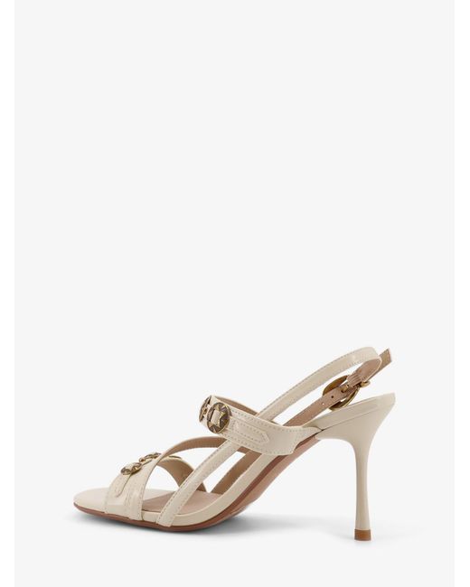 Pinko Natural Vanda Leather Sandals