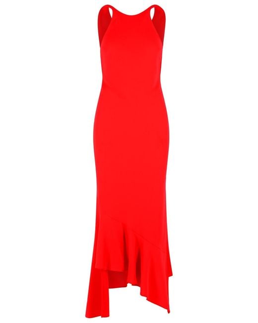 ANDAMANE Red 'Carmen' Polyester Dress