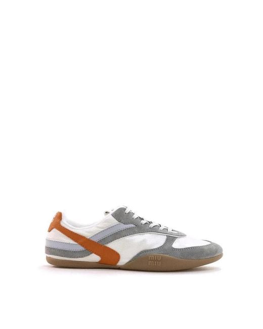 Miu Miu White Gymnasium Sneakers