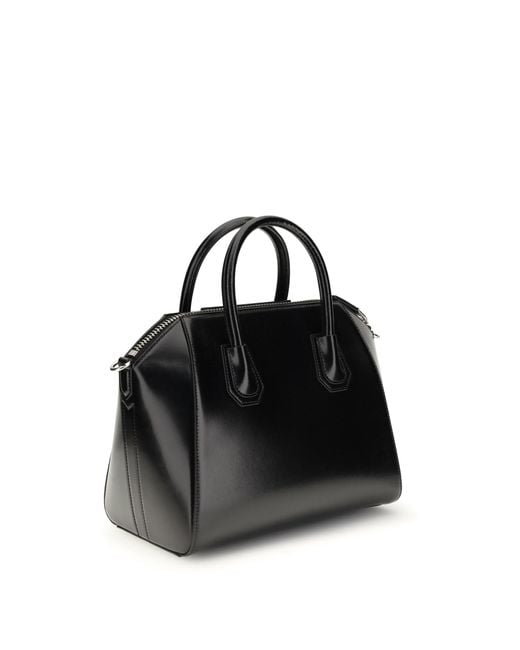 Givenchy Black Antigona Small Leather Box Handbag
