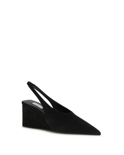Alaïa Black Alaã¯A Cube Wedge Slingback Pumps