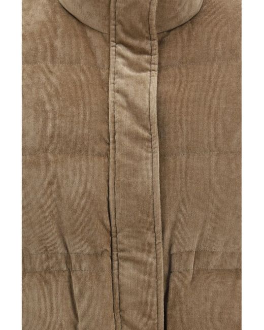 Brunello Cucinelli Natural Sleeveless Padded Vest