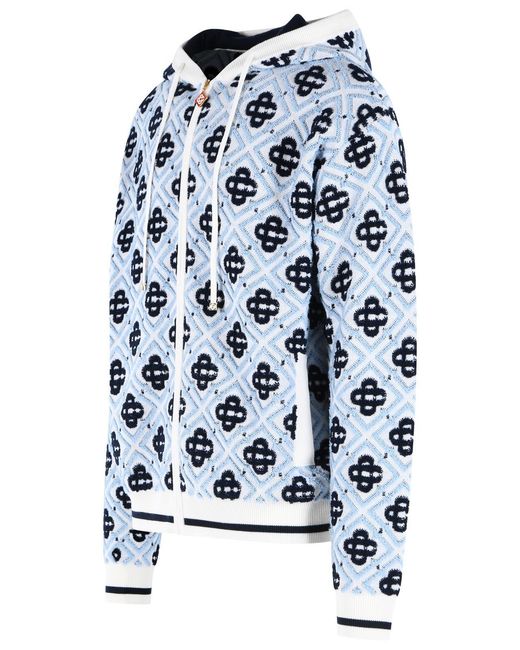 Casablanca Blue Wool Sweatshirt for men