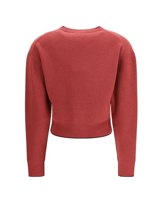 Chloé Red Chloã Cropped Pullover