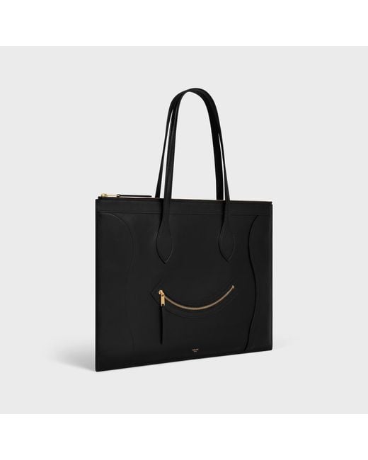 Céline Black Flat Cabas New Luggage