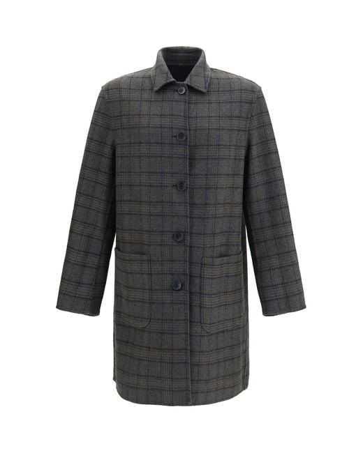 Etro Blue Soho Reversible Wool-Blend Coat for men