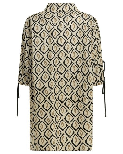 Max Mara Multicolor Cotton Casual Printed Shirt
