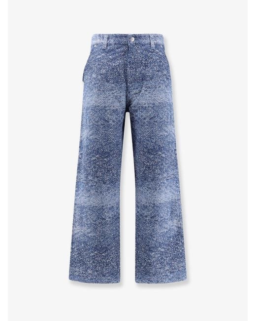 Dior Blue Carpenter Jacquard Jeans for men