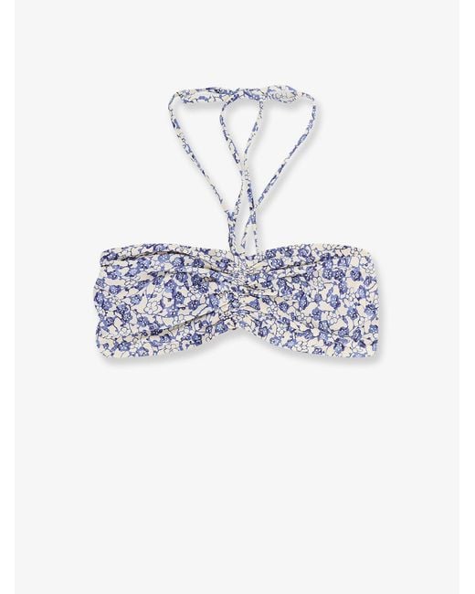 Isabel Marant White Salma Bikini Top