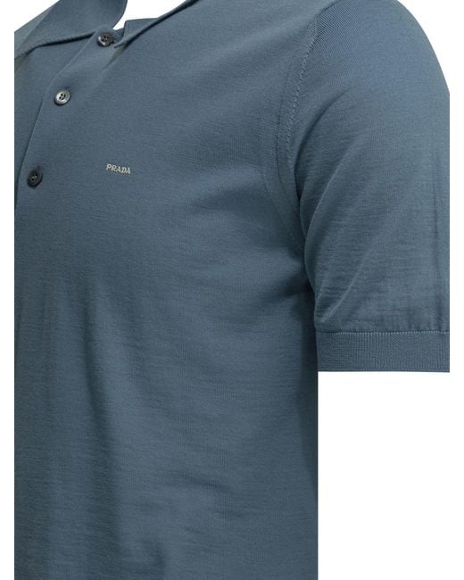 Prada Blue Knitwear for men