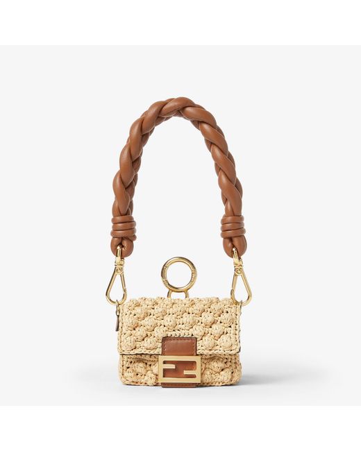 Fendi Metallic "Baguette Charm" Mini Handbag