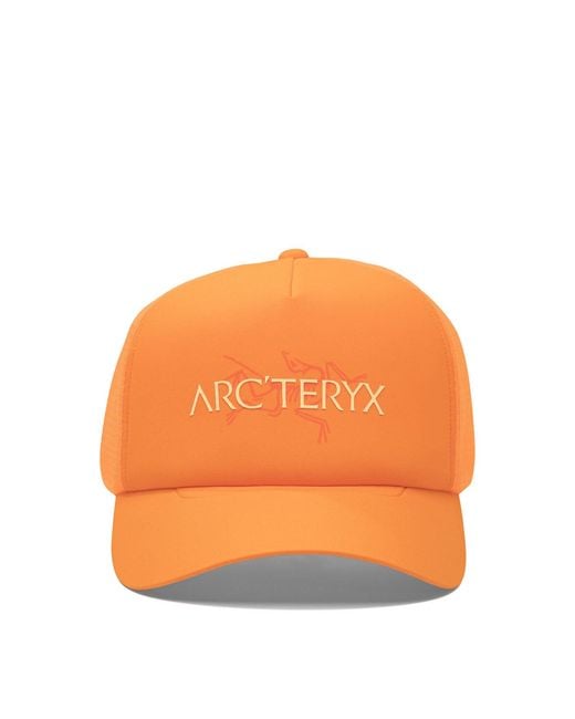 Arc'teryx Orange "Brid Word" Trucker Hat for men