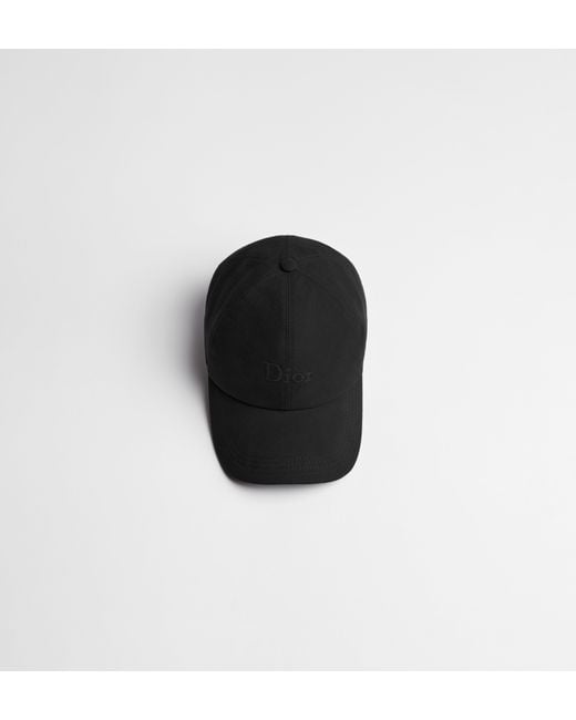 Dior Black Crafty Baseball Hat for men